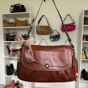 Y2K Coach Soho Flap Saddle Tan Shoulder Bag 🤎🤎